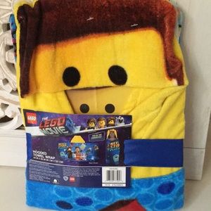 LEGO movie hooded towel wrap